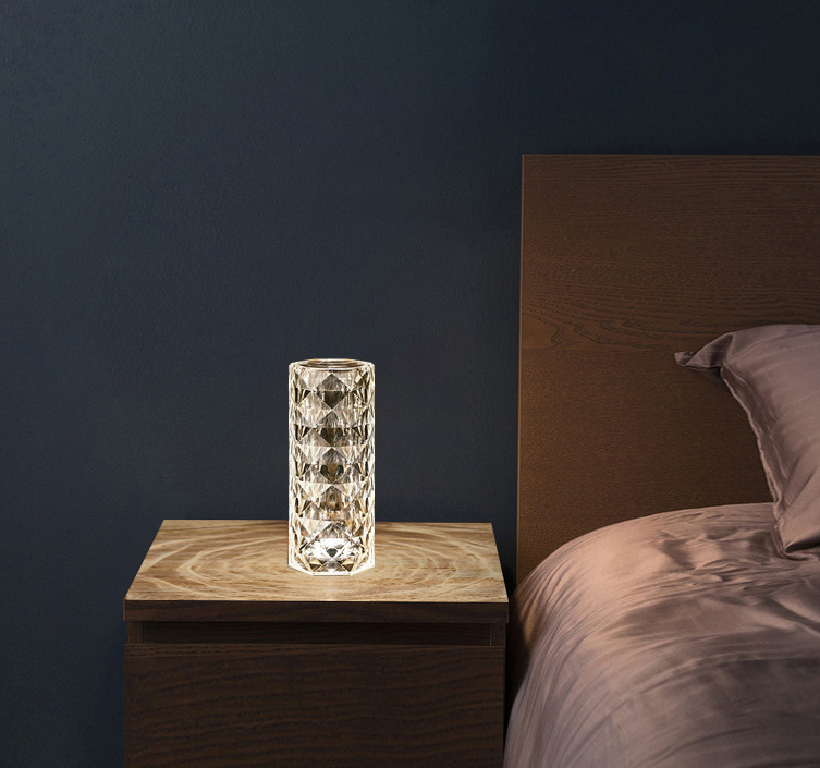 Yazijico™ Crystal Lamp USB Table Lamps Bedroom Touch - Yazijico™