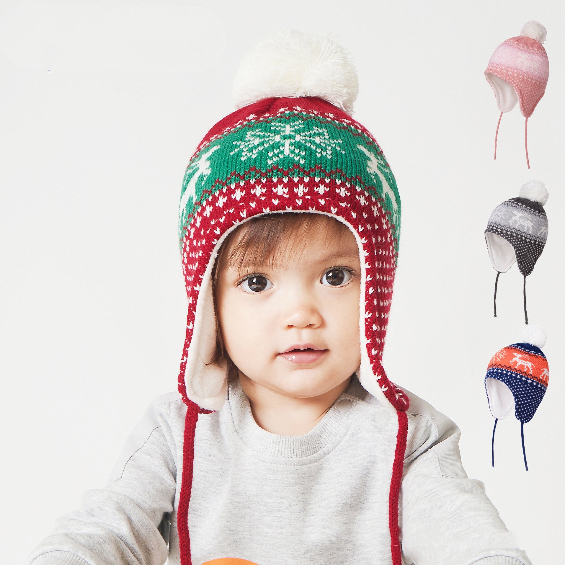 Baby Hat Fawn Ear Cap Plus Velvet Knitted | Yazijico™