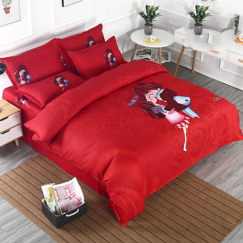 -piece sanded bed sheet