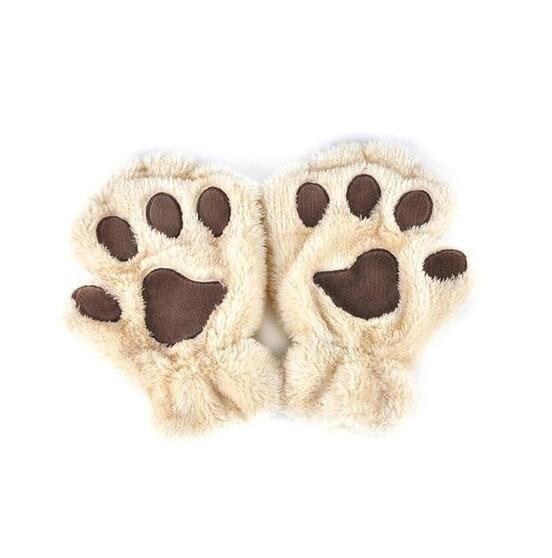 Paw Bear Cat Claw Gloves Short Finger | Yazijico™