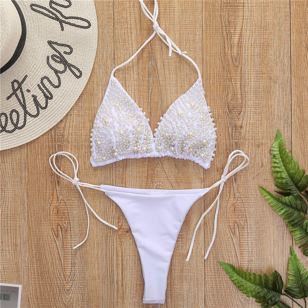 Bikini Female Swimsuit Two-pieces Halter | Yazijico™