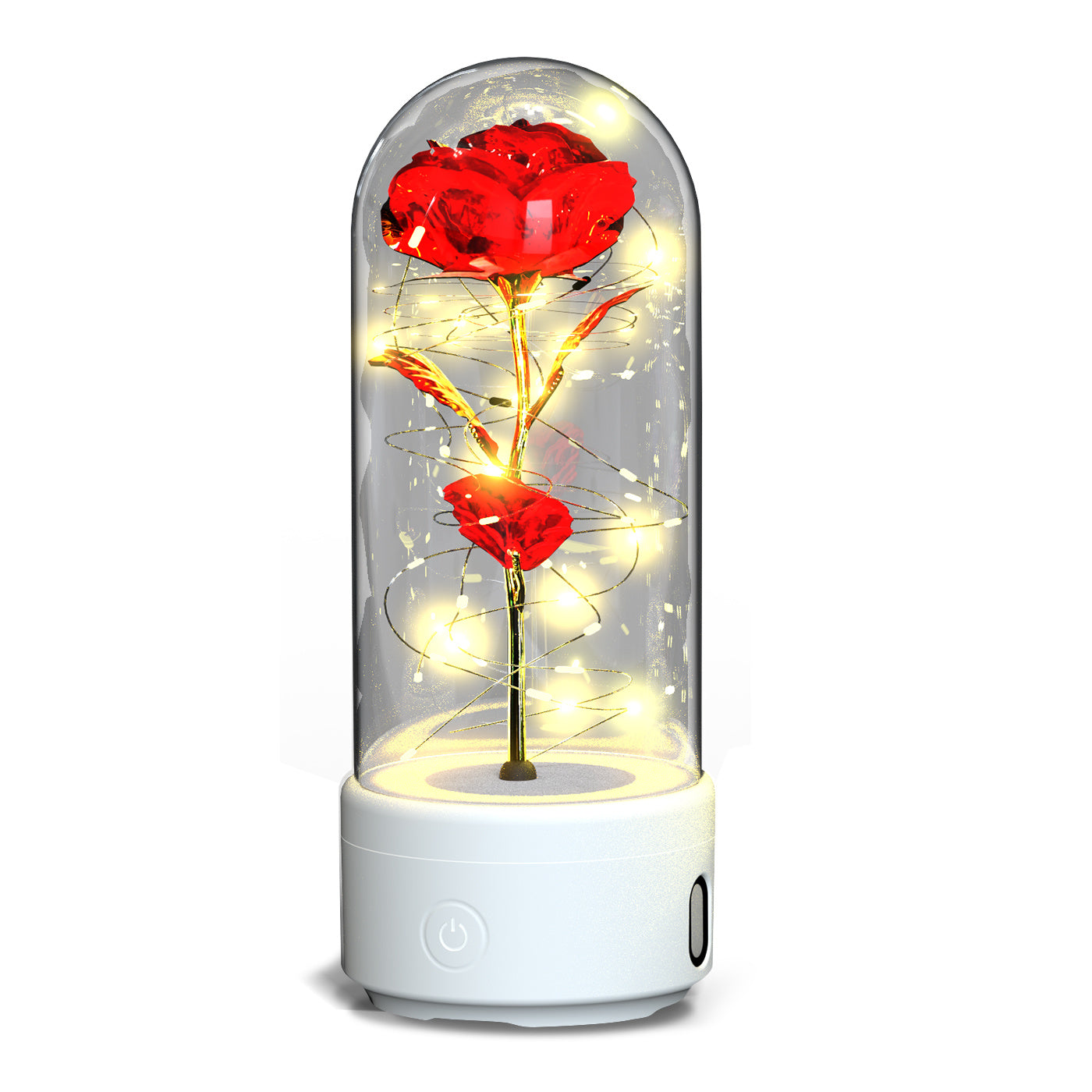 Creative 2 In 1 Rose LED Light And Bluetooth | Yazijico™