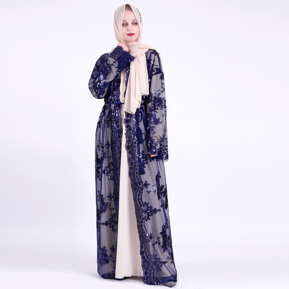 Women Long Sleeve Printed Flower Dress