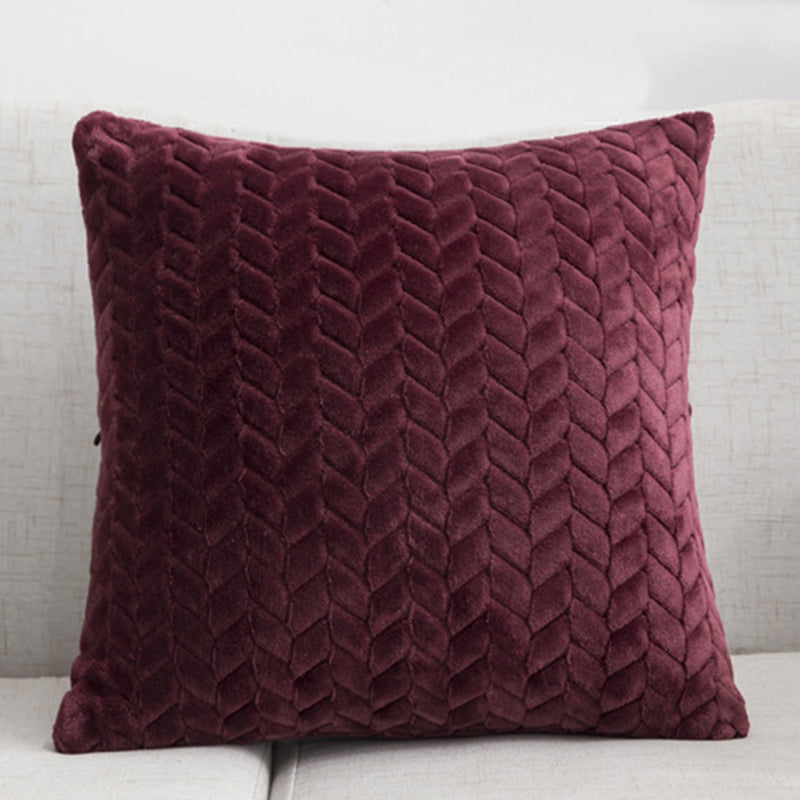 Yazijico™ Flannel Solid Color Throw Pillow Sofa Cover - Yazijico™