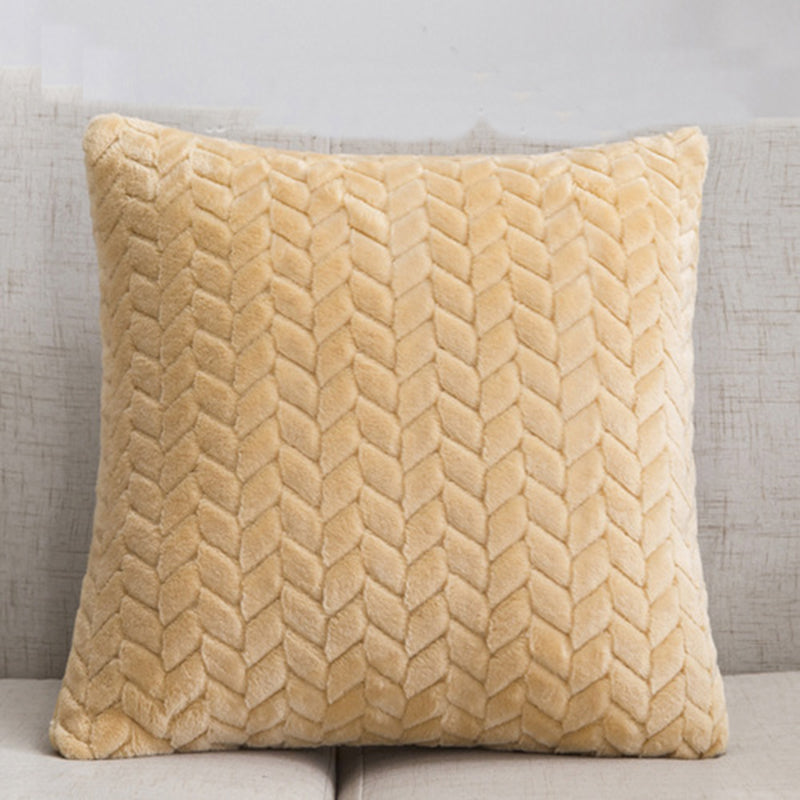 Yazijico™ Flannel Solid Color Throw Pillow Sofa Cover - Yazijico™
