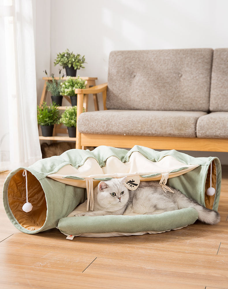 Collapsible Cat Tunnel Durable Washable | Yazijico™