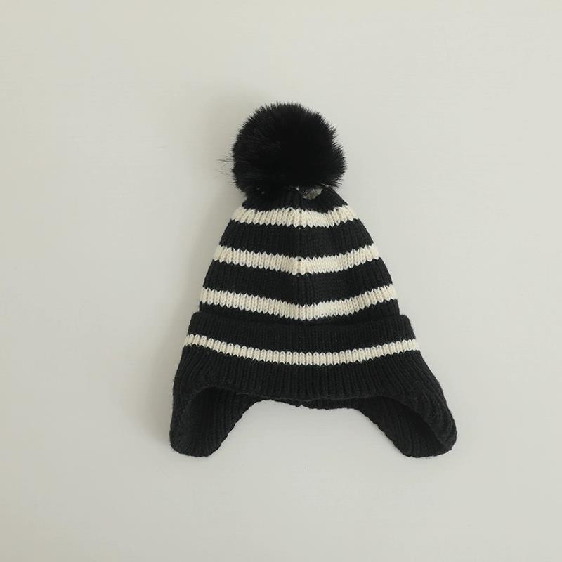 Hat Girls' Wool Stripe Warm | Yazijico™
