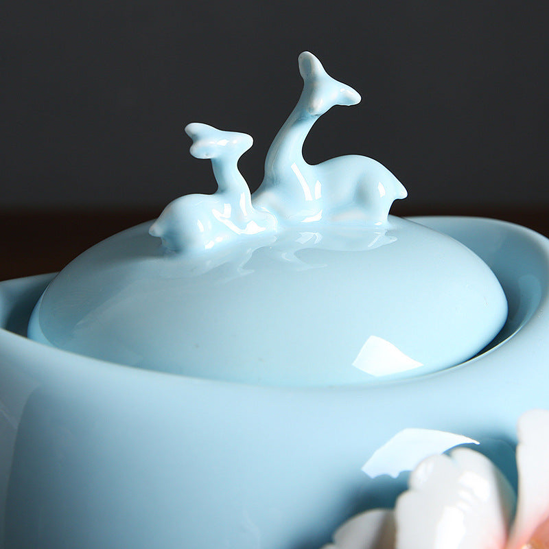 Hand-made Porcelain Sealed Tea Pot | Yazijico™
