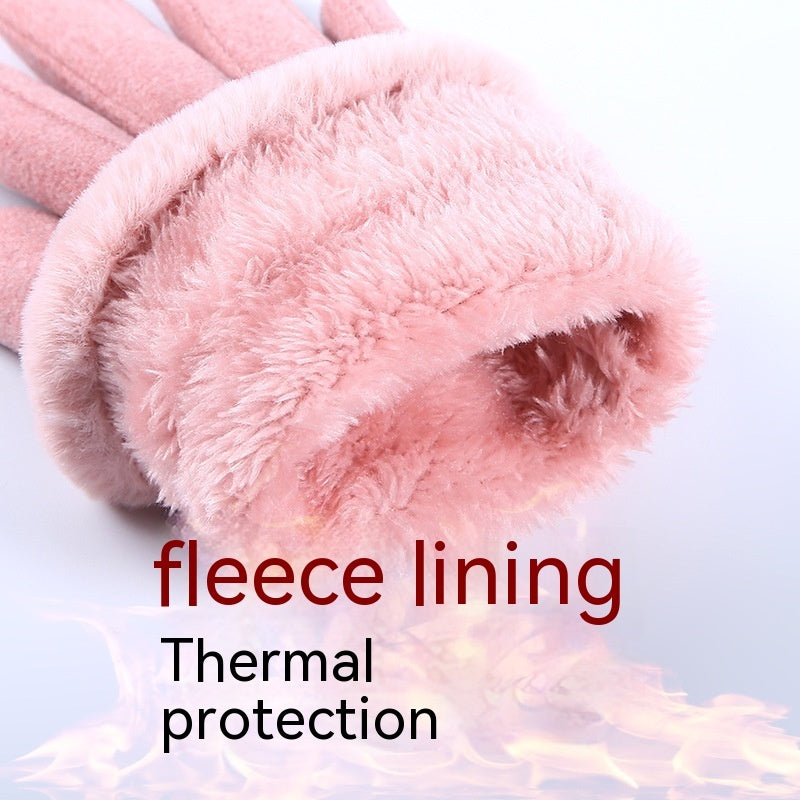 Fleece Lined Padded Warm Gloves | Yazijico™