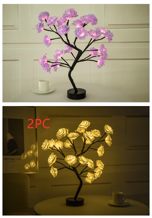 Yazijico™  Rose Flower Lamp USB Battery - Yazijico™