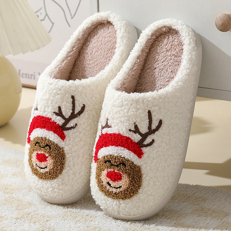 Christmas Home Slippers Cute Santa Claus | Yazijico™