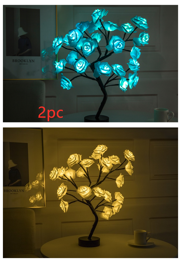 Yazijico™  Rose Flower Lamp USB Battery - Yazijico™