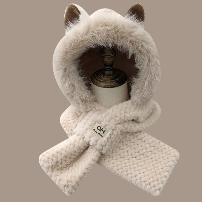 Autumn And Winter Cute Furry Fox Ear Hat | Yazijico™