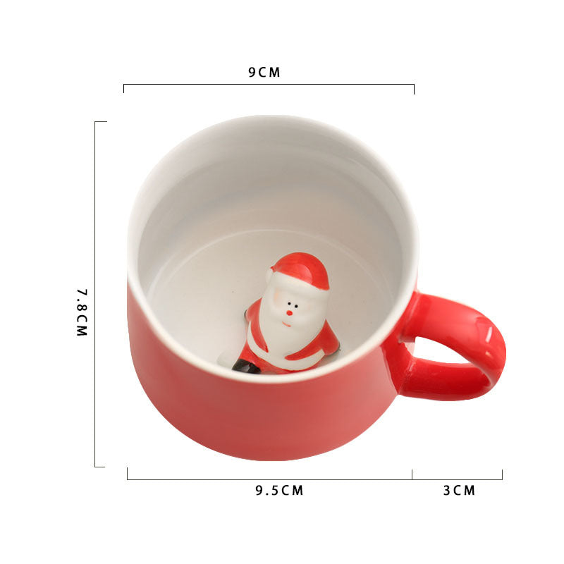Cartoon three-dimensional mark ceramic cup | Yazijico™