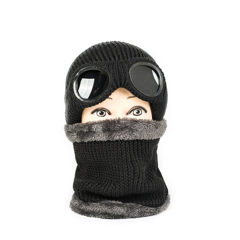 Woolwarm hat with windproof glasses thick hat | Yazijico™