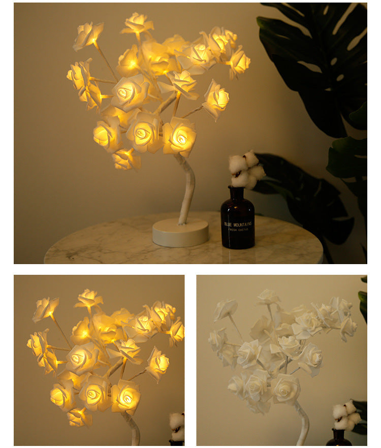 Yazijico™  Rose Flower Lamp USB Battery - Yazijico™