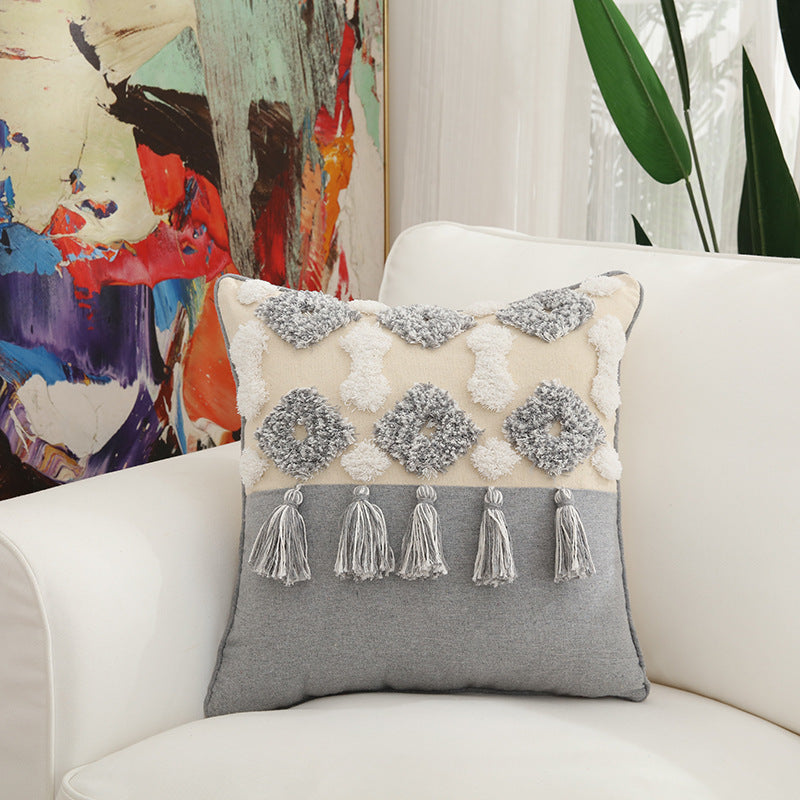Yazijico™ Cotton Pillow Embroidery Home Pillow - Yazijico™