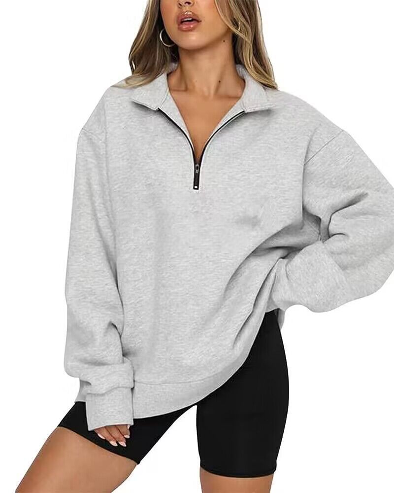 Women Sweatshirts Collar Loose Tops Clothes | Yazijico™