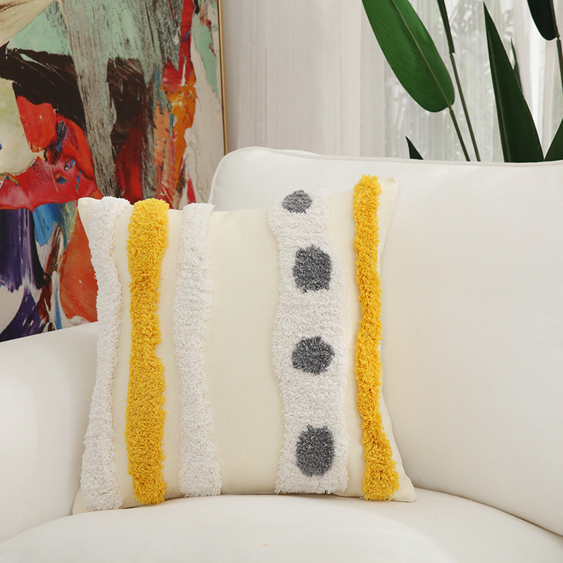 Yazijico™ Cotton Pillow Embroidery Home Pillow - Yazijico™