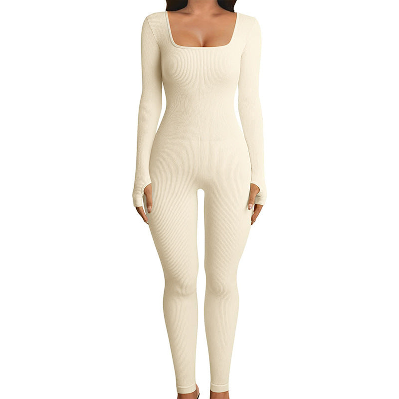 Seamless Jumpsuit Long Sleeve Shapewear Hip Lift | Yazijico™