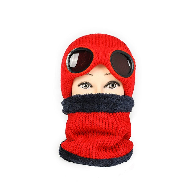 Woolwarm hat with windproof glasses thick hat | Yazijico™
