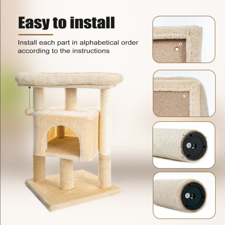 Cat Tree Tower Condo Plush Perch | Yazijico™