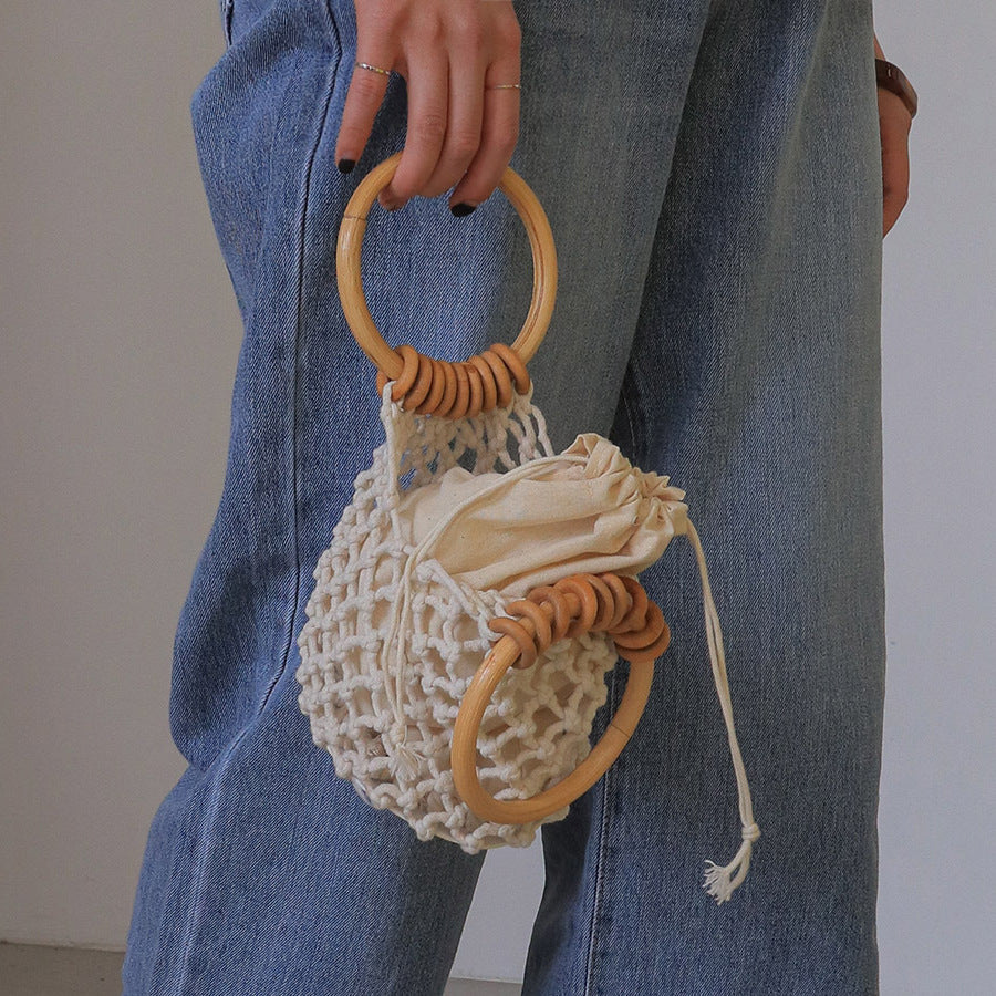 Woman Fashion Woven Handbag Beach | Yazijico™