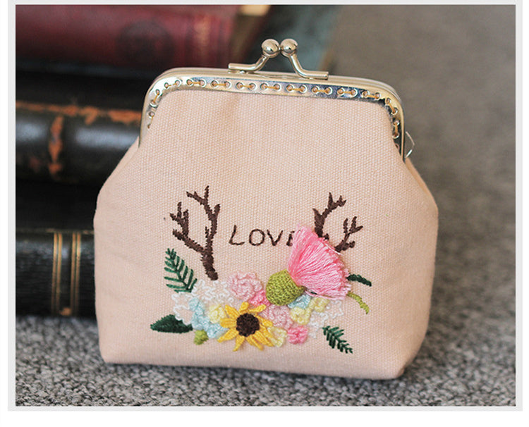 Hand-made Embroidery Diy Gold Material Bag | Yazijico™