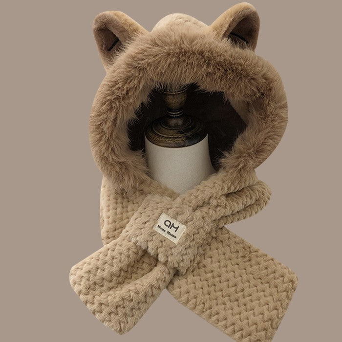 Autumn And Winter Cute Furry Fox Ear Hat | Yazijico™