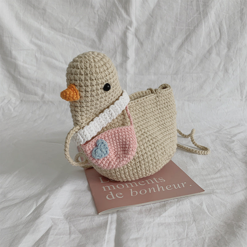 Hand--made woven Bag Rushing Duck | Yazijico™