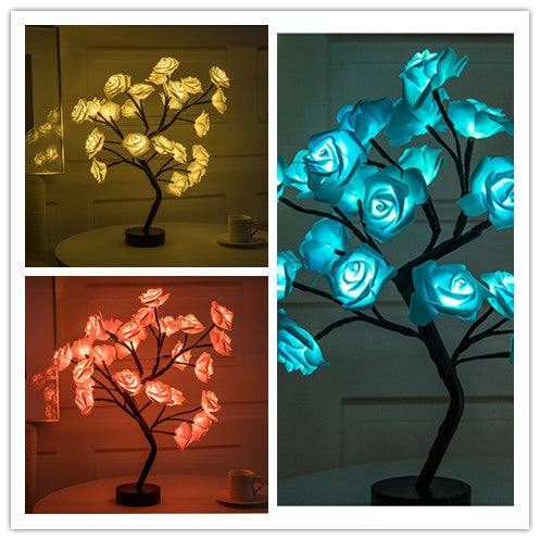 Yazijico™  Rose Flower Lamp USB Battery - Yazijico™