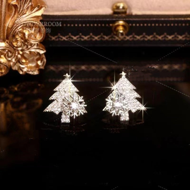 Rotatable Christmas Tree Earrings  | Yazijico™
