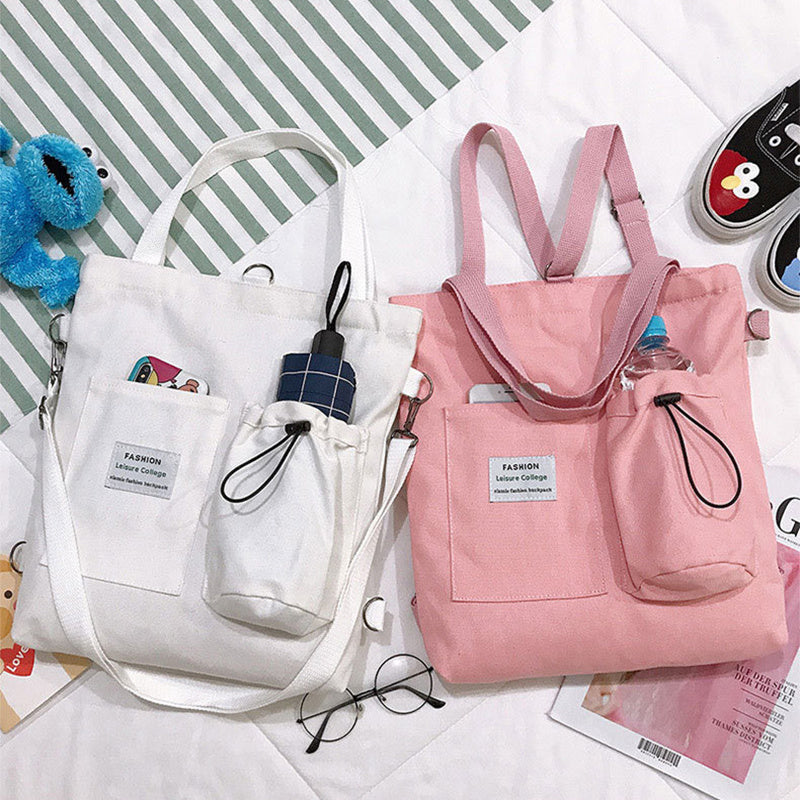Canvas Bags Students Handbag With Pockets | Yazijico™