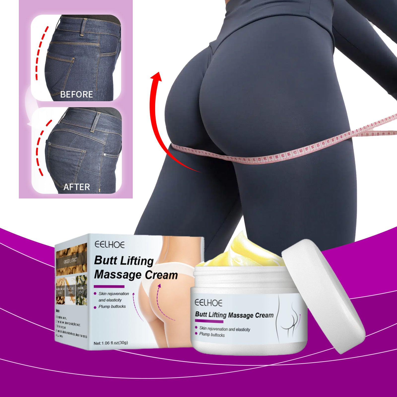 Buttock Lifting Massage Cream EELHOE  | Yazijico™