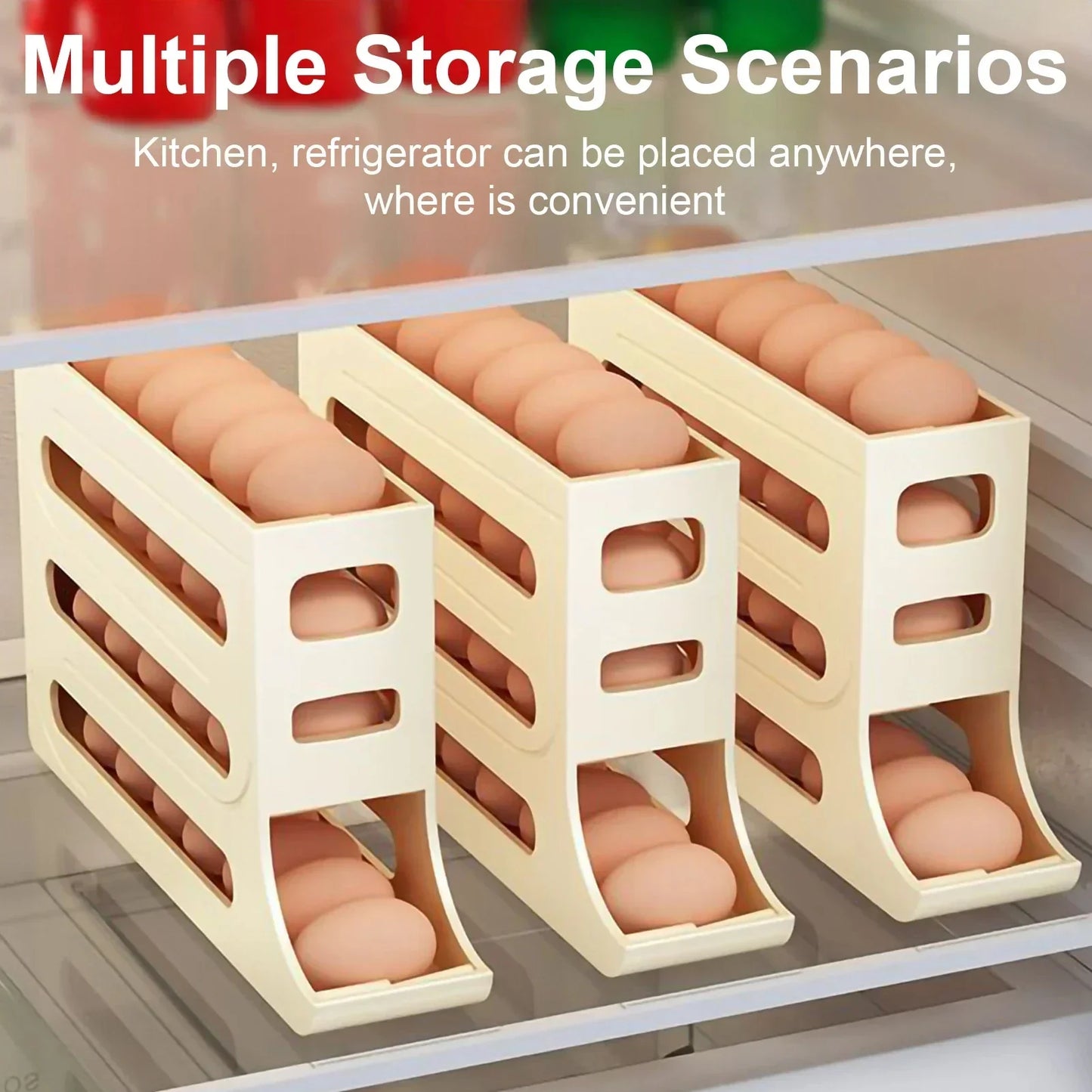 Yazijico™ Refrigerator 4-Layer Automatic Egg Roller - Yazijico™