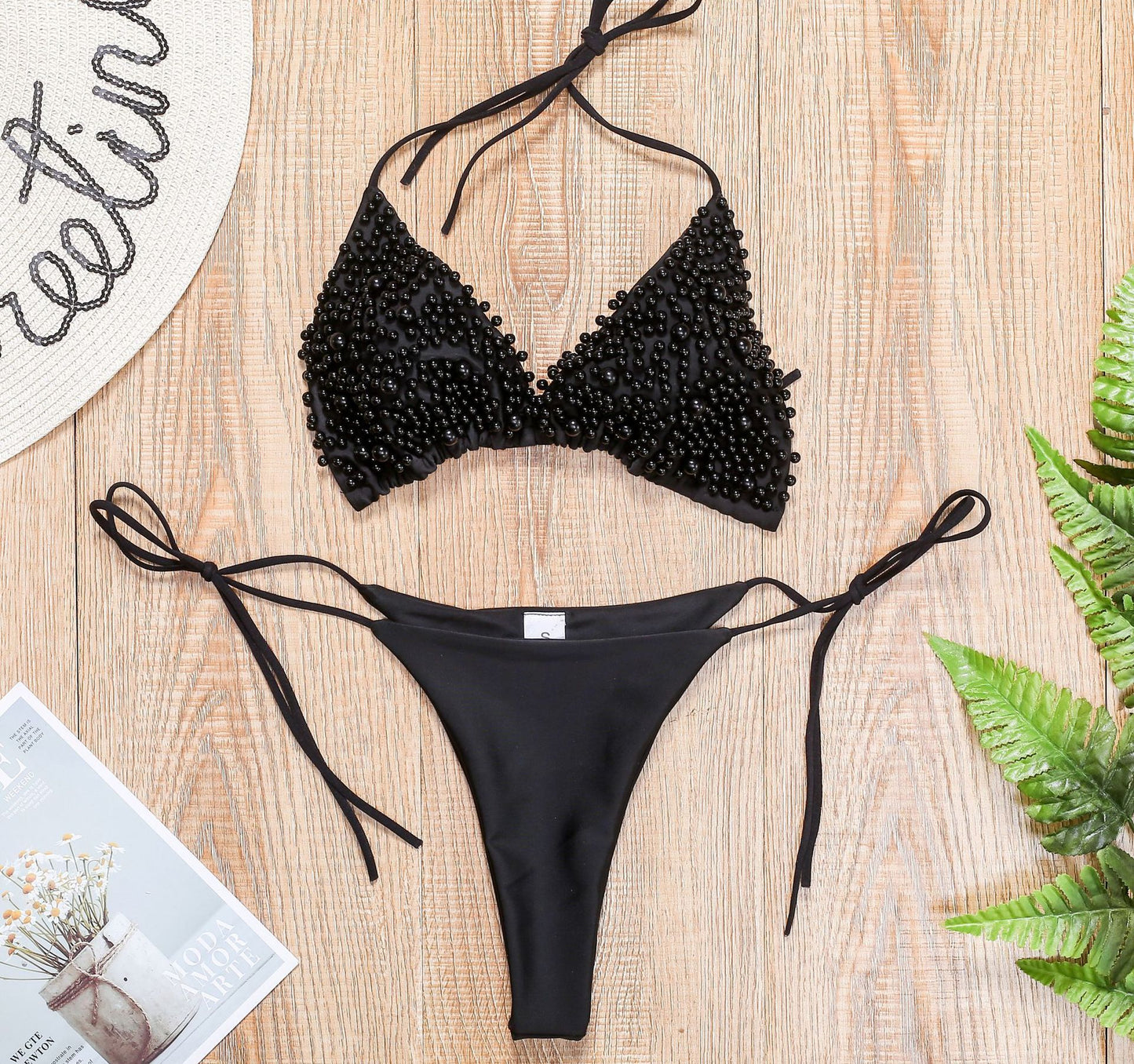 Bikini Female Swimsuit Two-pieces Halter | Yazijico™