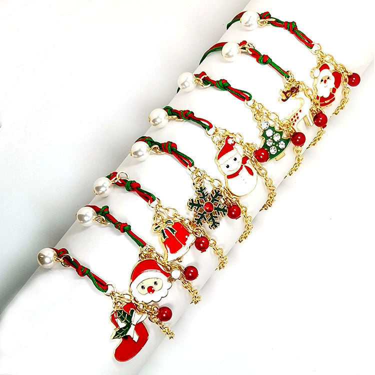 Santa Claus Tree Snowflake Snowman Bracelet  | Yazijico™