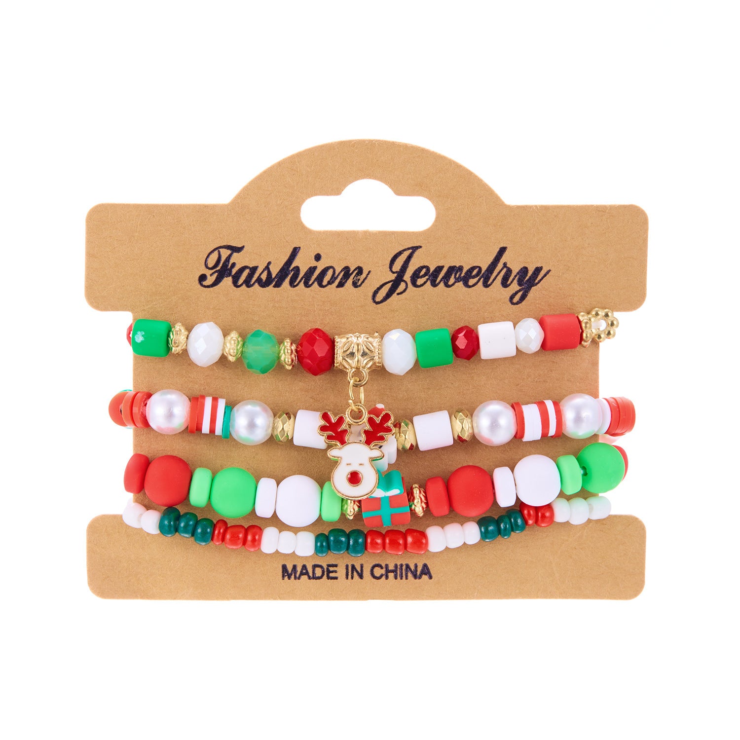 Christmas Snowman Bracelet Handmade Beaded | Yazijico™