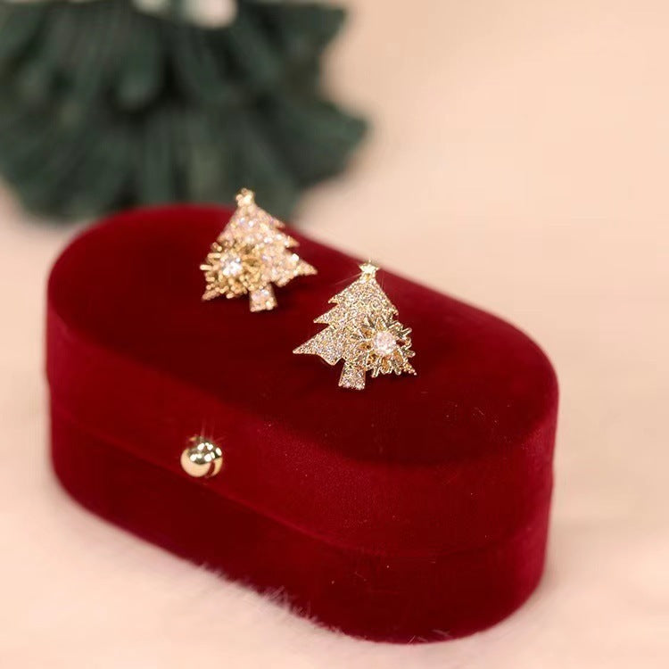 Rotatable Christmas Tree Earrings  | Yazijico™
