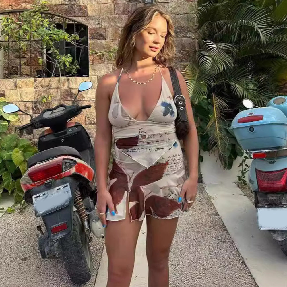 Suit Summer Top And Pleated Short Skirt  Yazijico™