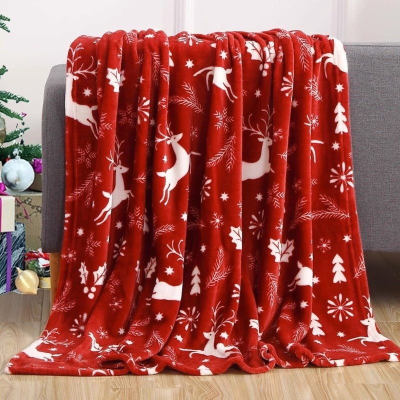 Christmas Print Blanket Winter Double-sided| Yazijico™