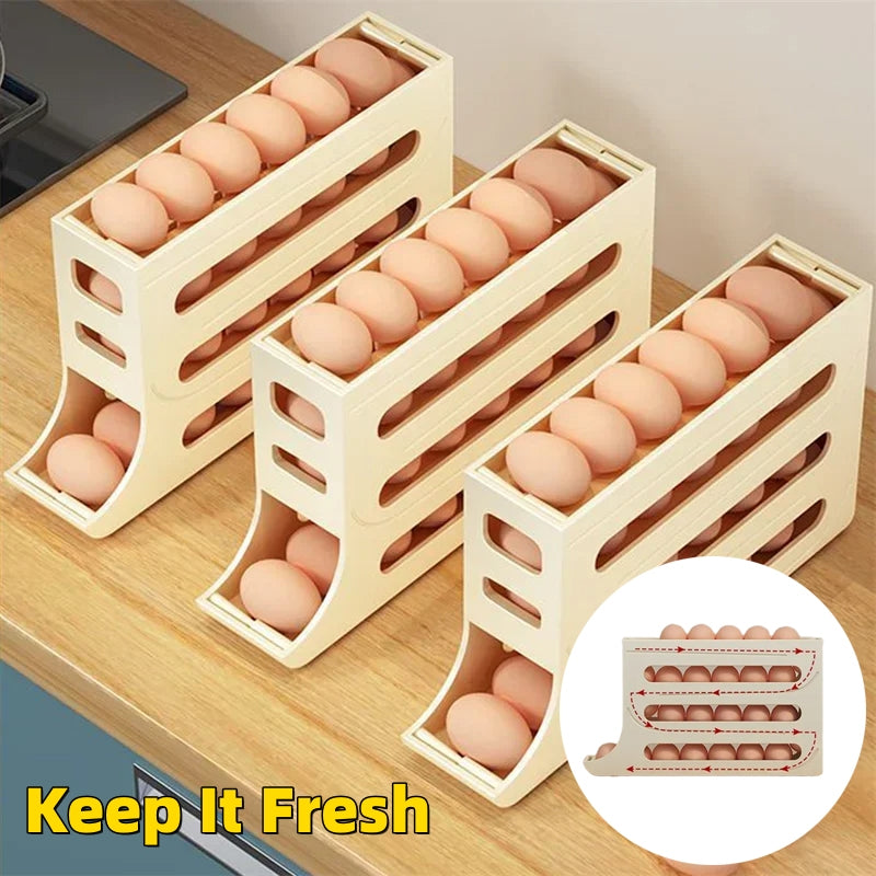 Yazijico™ Refrigerator 4-Layer Automatic Egg Roller - Yazijico™