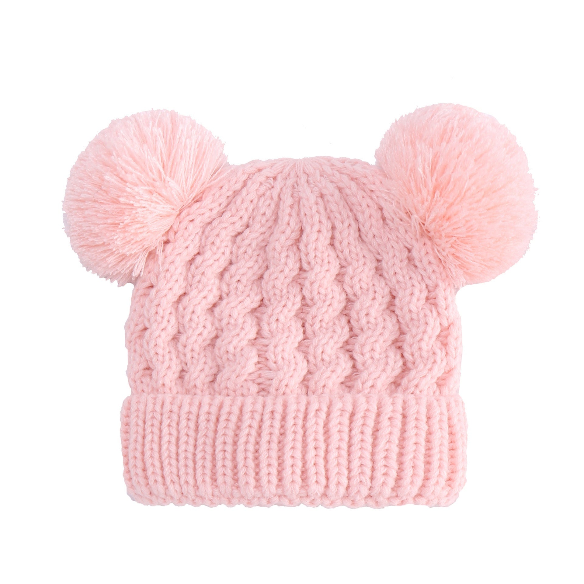 Twisted Woolen Yarn Double Ball Children's Hat | Yazijico™