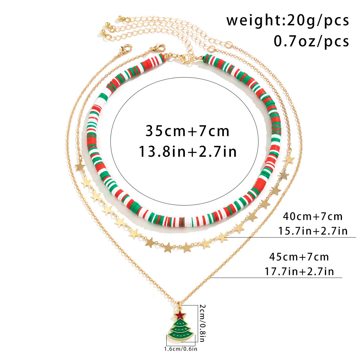 Beaded Women's Necklace Christmas Snowman | Yazijico™