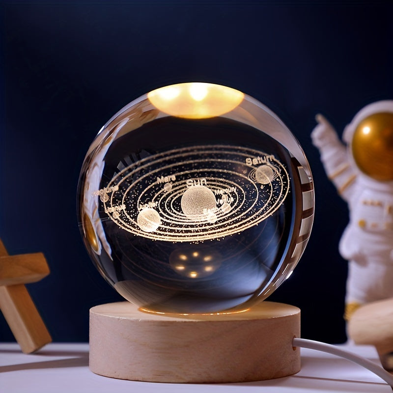 Crystal Ball  Creative 3D Inner Carving Luminous  | Yazijico™