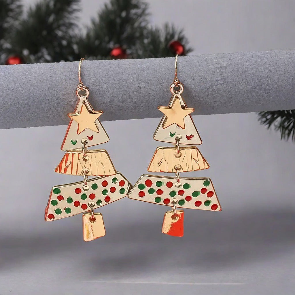 Christmas Tree Necklace And Earrings Suit | Yazijico™