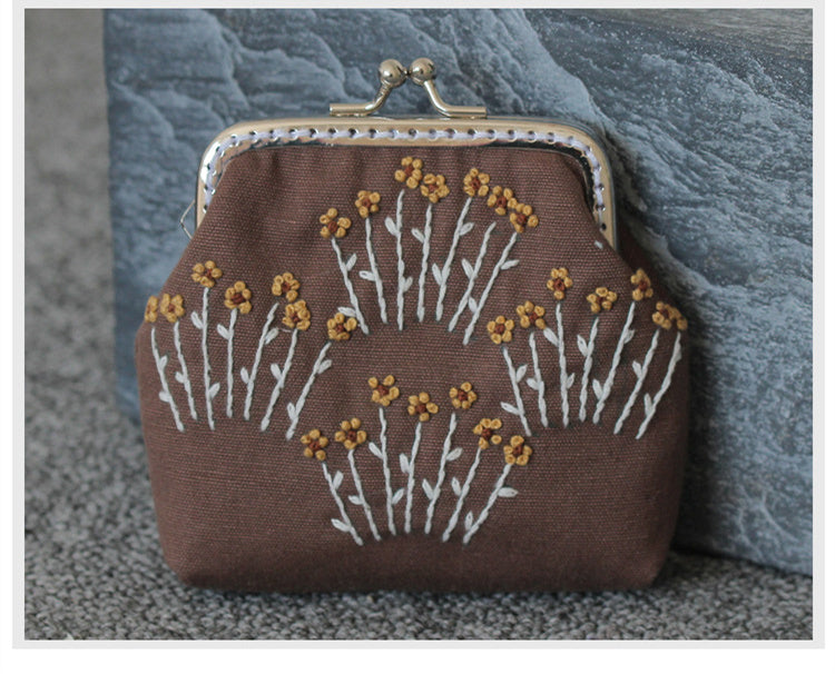Hand-made Embroidery Diy Gold Material Bag | Yazijico™