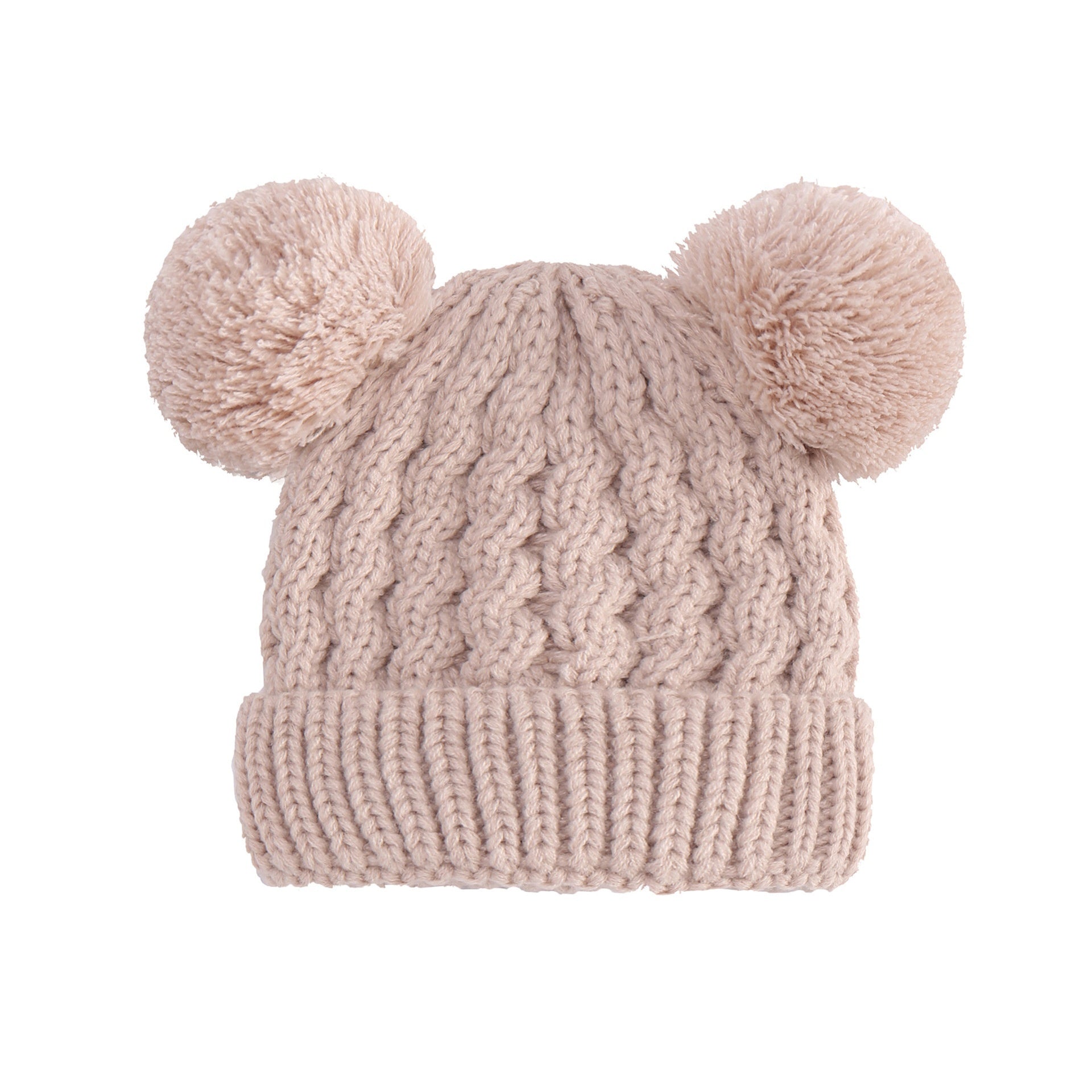 Twisted Woolen Yarn Double Ball Children's Hat | Yazijico™