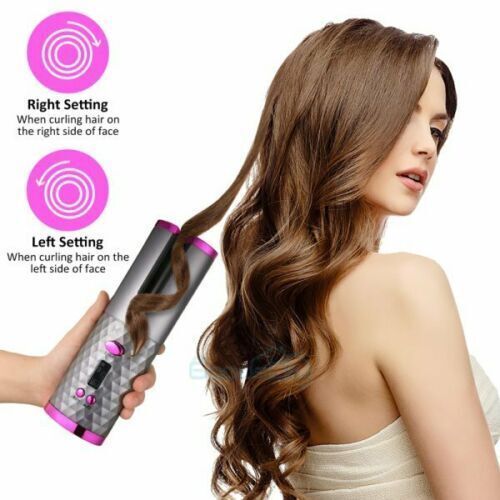 Electric Display Rotating Cordless Hair Curler | Yazijico™