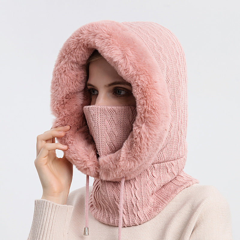 Winter Thick Plush Hat With Scarf Windproof | Yazijico™